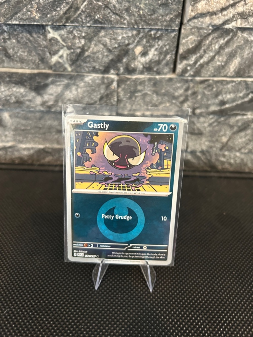 Pokemon Gastly‎ 123/217 Reverse Holo Rare from Ascended Heroes Set M/NM